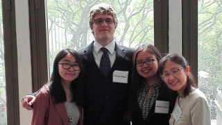 Students and professor at presenting at International Language Conference 