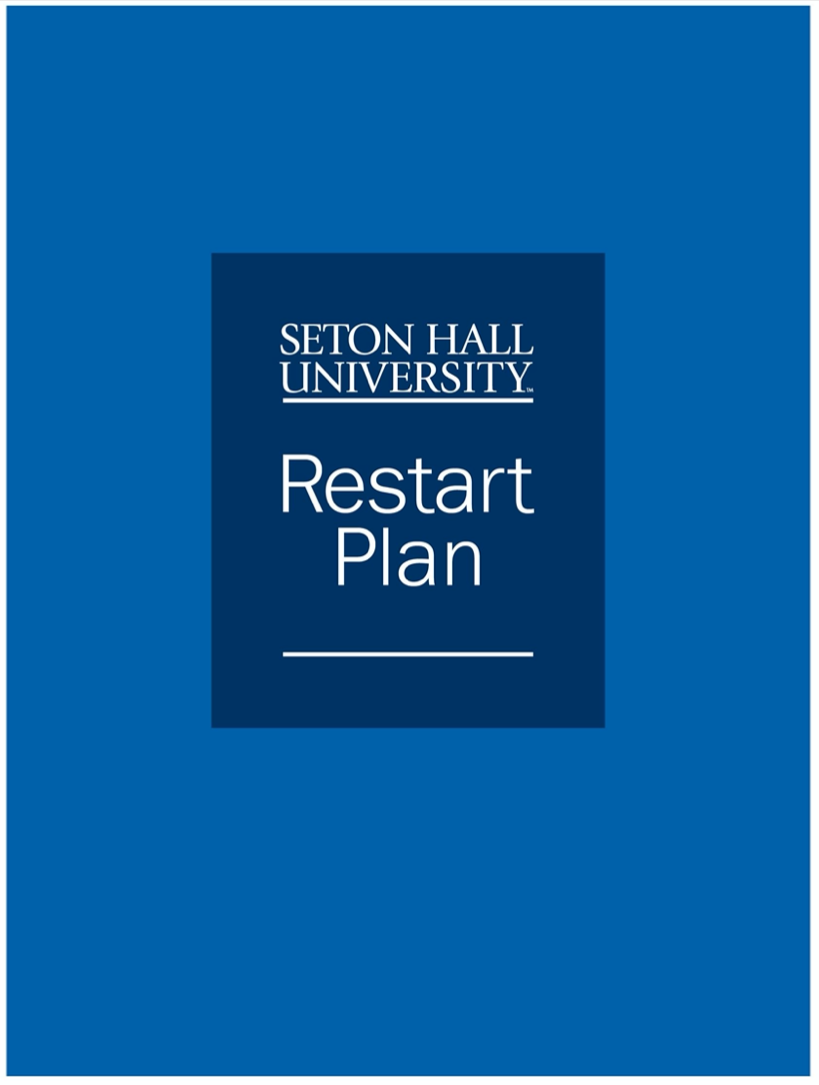Seton Hall University Restart Plan Printed Document Cover