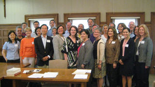 Group photo of the members for the Center for Catholic Studies 