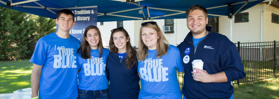 Members of SAA at the True Blue tent.