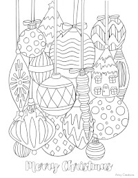 Christmas Ornaments coloring page