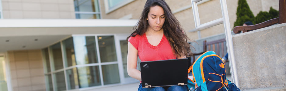 Student using Lenovo Laptop