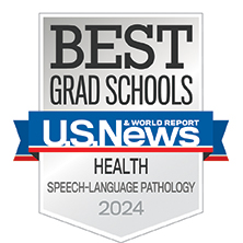 US News World Report Badge for Best Graduate School for Health- Speech Lanaguage Pathology