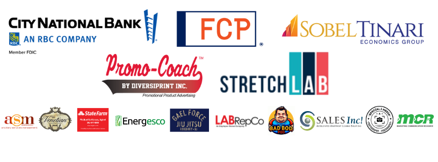 city national bank, fcp, sobel tinari, promo coach, stretch lab, ancillary services management, venetian, statefarm, energesco, gael force jiu jitsu, labrepco, bad bod pod, sales inc, special 1 media, mcr