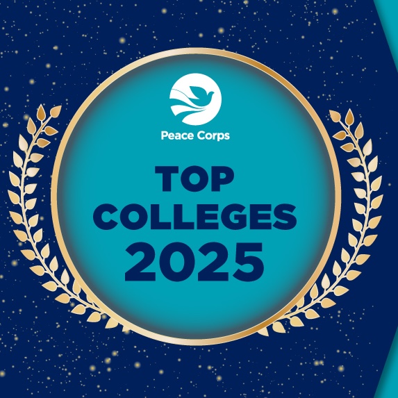 2025 Peace Corps Top Colleges Button