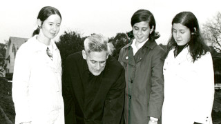 320-fahy-womendorm267 a photo of Monsignor Thomas Fahy breaking ground for the Woman’s Dorm