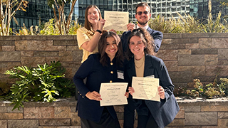 Students with awards at Georgetown Conference