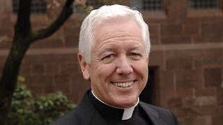 Msgr. Richard Liddy, Founder of the Center for Catholic StudiesMsgr. Robert Sheeran, President of Seton Hall 1995-2010