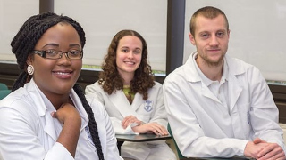 A photo of nursing students.