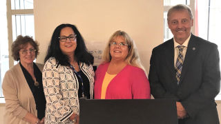 (Left to Right) Laura Goshko, Kathleen Neville, Laura Leahy and Stanley Terlecky at the August 22 training program.