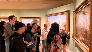 Students at the New York Historical Society