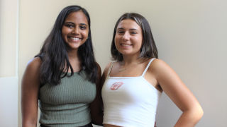 Disha Patel (L) and Katherine DeFalco (R)