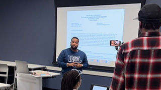 Angelo Pinto, Esq., teaches a class at Seton Hall.