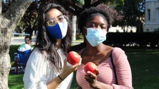 Students on Green