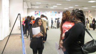 BSW students present their work to more than 300 attendees