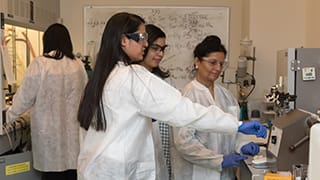 Research Students in a Biochemistry Lab