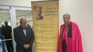  Rev. Forrest Pritchett (left) and Auxiliary Bishop of Chicago, Joseph N. Perry (right)