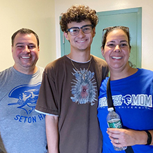 Jack Boucher with his family. 