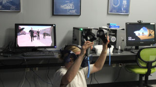 CCJ Meagan participating in Virtual Reality