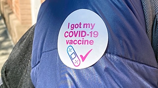 I Got My COVID Vaccine Sticker, 320 pixels