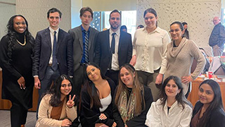 Cyprus Delegation with SHU graduate student. Cyprus Delegation with SHU graduate student.