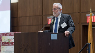 Anthony SciglitanoDavid Bossman gives speech at the Evening of Roses 