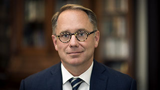 A headshot of Dr. Nyre, President, Seton Hall University