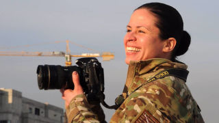 Photo of Egdanis Sierra Torres taking a photo