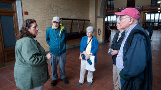 Photo of the Faculty Retirement Group attending an exhibition