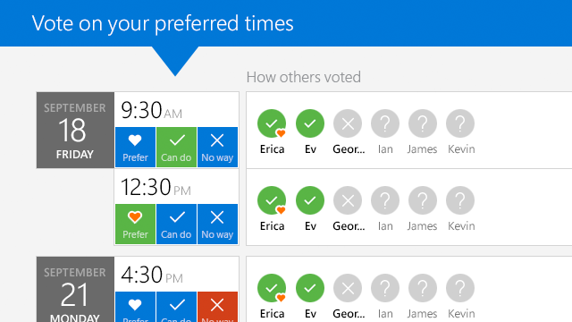 FindTime extension for meeting scheduling in Outlook - scheduling preview