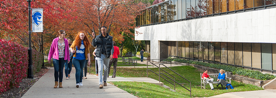 Students Walking Near A&amp;S Hall