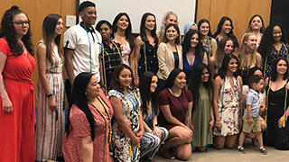 Group photo of graduating social work students.