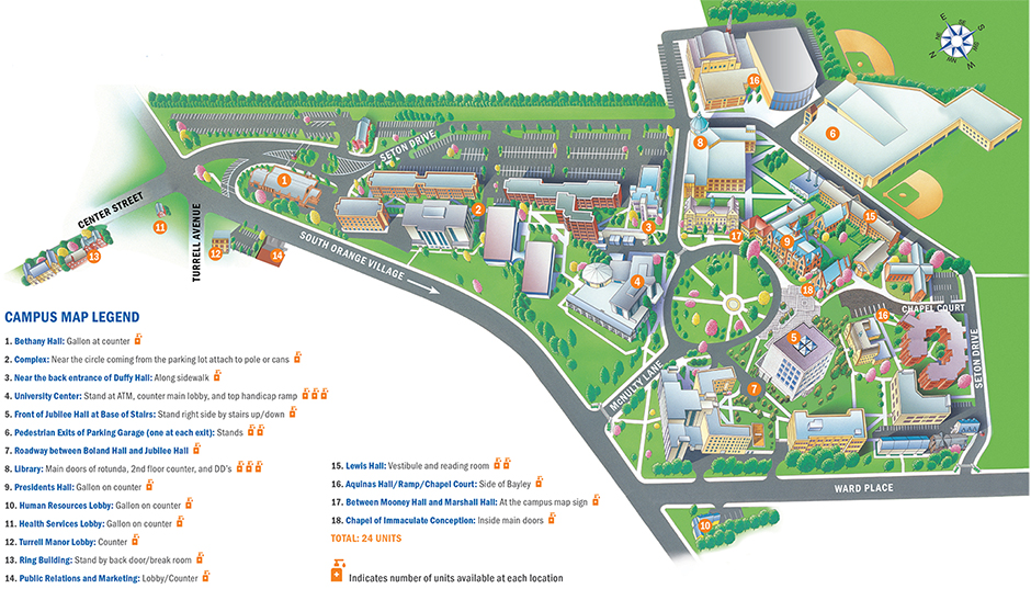 Sanitizer Locations Map