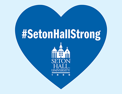 Hearts for Healthcare Seton Hall Strong Graphic