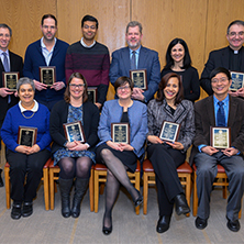 Faculty Researchers of the Year at the Awards Ceremony - Honoring Distinguished University Faculty