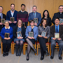 Faculty Researchers of the Year at the Awards Ceremony