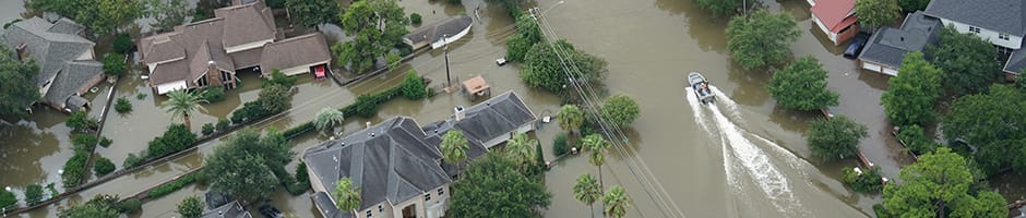Ariel View of the Destruction from Hurricane Harvey