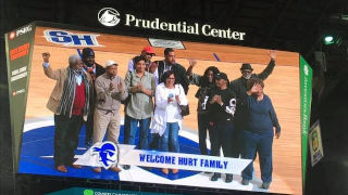 Hurt Family on Jumbo-tron