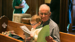 Picture at the Irish Mass