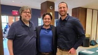 Jarrod Cecere, Dr. David Calianese, and Scott Bergenfeld at the Biosymposium