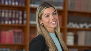 Headshot of James (Jim) Malgieri, '82.Headshot of Jennifer Giron.