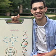 Philosophy major, Joseph Montesano, who published an award winning ethics paper. x222 - Philosophy Major Publishes Research in Undergrad Journal