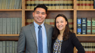 Judicial Internship_320 Photo of Joseph Murante and Emily Silkowski