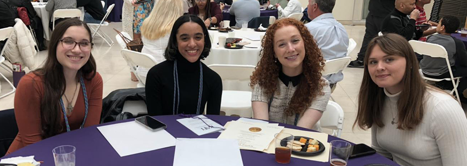 Members of Kappa Delta Pi at an event.