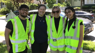 A photo of a group of students