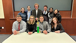 Photo of the Seton Hall mock trial team