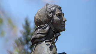 Elizabeth Ann Seton Statue Profile View
