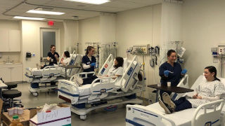 Speech-Language PathologyNurse checking patient Nursing Students Practicing 