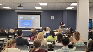 Bringing History to Life Through Object-Based Learning - Dr. Caterina Agostini, D’Argenio Fellow at Seton Hall University, presents her research on the university’s collection of coins to students in the Italian Studies Program.