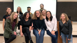 Photo of PRSSA students